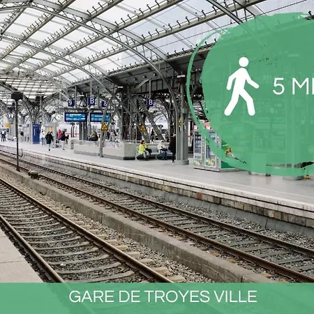 Le Nid Troyen - Gare - Hypercentre - New Cosy - Rent Immo * Troyes